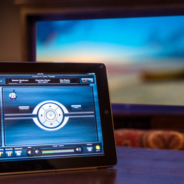 Home Theater Room with iPad Control