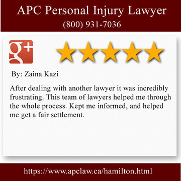 Injury Lawyer Hamilton ON - APC Personal Injury Lawyer (800) 931-7036