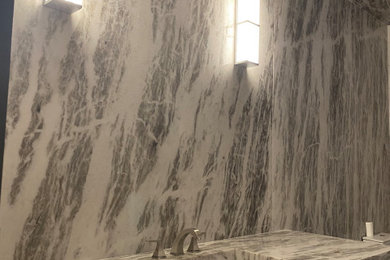 Natural stone bathroom design