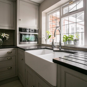 A Country Style Galley Kitchen By Burlanes