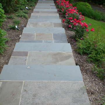 Custom masonry stairs