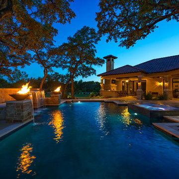 Straight Line Pool in Boerne Texas