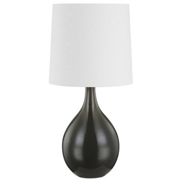 Durban One Light Table Lamp in Aged Brass