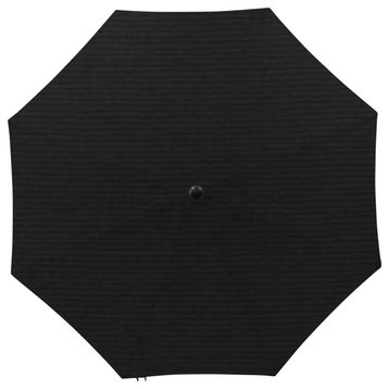 9' Round Universal Sunbrella Replacement Canopy, Black