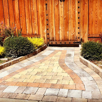 Rocklin Star and Diamonds Driveway Pavers and Walkway Project