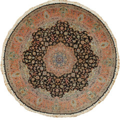 50 Raj 4x3 Tabriz Persian Rugs, Silk Tabriz Persian Carpet