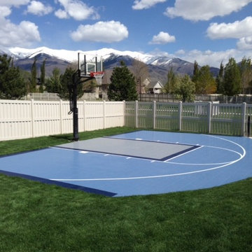 SnapSports® - Utah Basketball 1/2 Court / Game Court