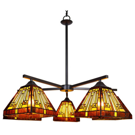 CHLOE Lighting CH33359MR30-EE5 INNES Mission 5 Light Large Chandelier 30`` Wide