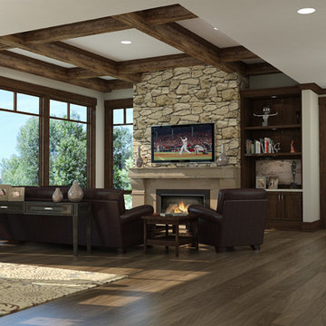 Rustic Modern Great Room