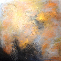 Gold Abstract by Jessica Seroka - Paintings
