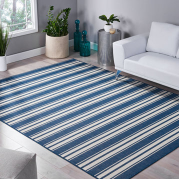 Tristian Indoor Area Rug, Blue and Ivory, 7'10"x10'