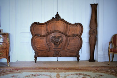 Antique French Oak DOUBLE BED 19th Century France $1400 Available Now
