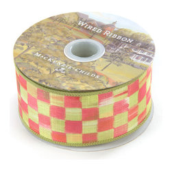 Tulip Check 2" Ribbon | MacKenzie-Childs - Fabric Trim