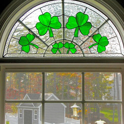Floral Shamrock - Stained Glass Panels