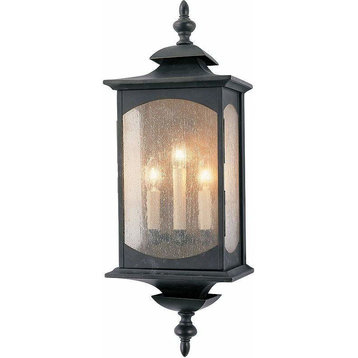 Market Square 3 Light Outdoor Wall Light, Oil Rubbed Bronze