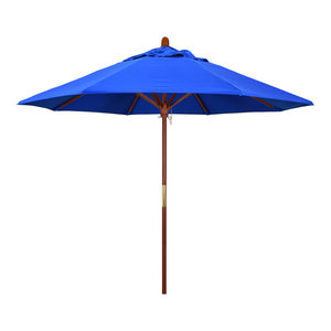 California Umbrella 9 Patio Umbrella In Pacific Blue Contemporary Outdoor Umbrellas By California Umbrella