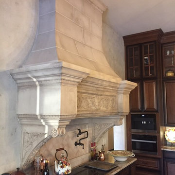 Old, worn plaster finish