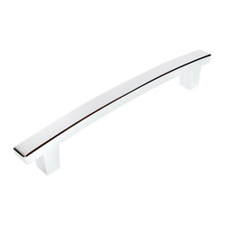 Cosmas - Cosmas Polished Chrome Contemporary Cabinet Hardware, 5" Hole Spacing - Cabinet And Drawer Handle Pulls