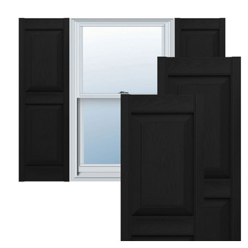 14 3/4"Wx75"H Lifetime Standard Raised Two Equal Panel Vinyl Shutters
