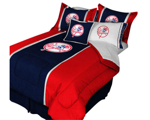 New Custom Made New York Yankees Pinstripe Baby Crib Bedding Set