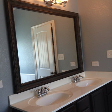 Framed bathroom mirrors