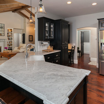 Kitchen and living room