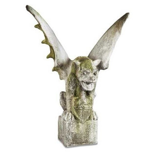 Gargoyle Of Lyon, Giant Gargoyle Sculpture - Traditional - Garden Statues  And Yard Art - by XoticBrands Home Decor