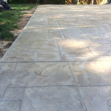 Grey Stamped Concrete