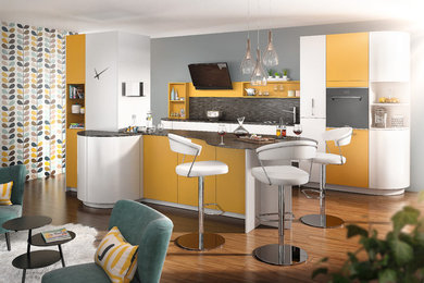 Idées déco pour une cuisine contemporaine.