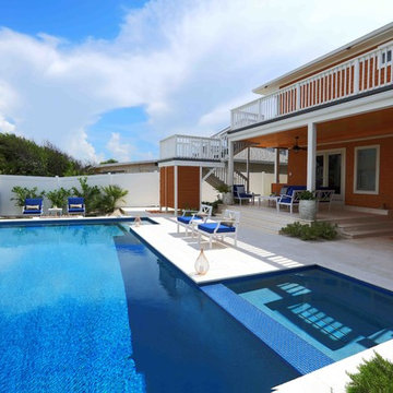 Amelia Island Coastal Contemporary Backyard