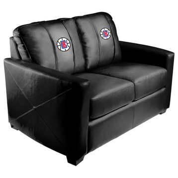 Los Angeles Clippers Stationary Loveseat Commercial Grade Fabric