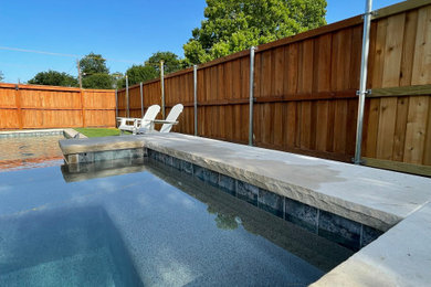Inspiration for a coastal pool remodel in Dallas