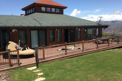 Deck - mid-sized contemporary backyard deck idea in Denver with no cover