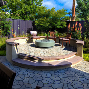 Fire table seating area