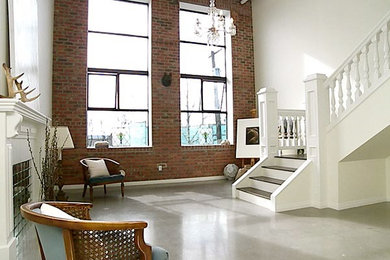 Example of a living room design in Vancouver
