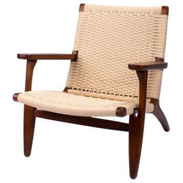 PaperCord Easy Chair, Walnut