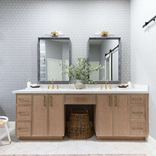 Vanity With Mirrors And Sconces