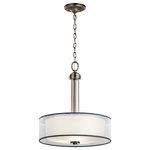 Kichler Lighting - Kichler Lighting 43153AP Tallie - Three Light Inverted Medium Pendant - Canopy Included: TRUE  Shade InTallie Three Light I Antique Pewter Satin *UL Approved: YES Energy Star Qualified: n/a ADA Certified: n/a  *Number of Lights: Lamp: 3-*Wattage:100w A19 bulb(s) *Bulb Included:No *Bulb Type:A19 *Finish Type:Antique Pewter