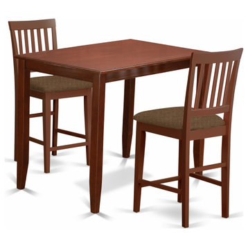 3 Pc Counter Height Table Set -Table And 2 Dinette Chairs