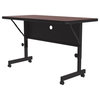 Correll 24"W x 48"D Deluxe High Pressure Top Flip Top Table in Mahogany