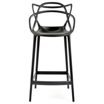 Keeper Stool counter height black outdoor stools