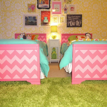 Modern Chevron Wall Stencil Projects
