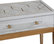 Perrine Wood Console Table in Soft Graphite Gray
