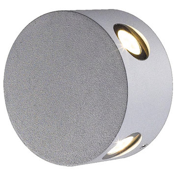 Pass 4-Light Wall Sconce in Aluminum