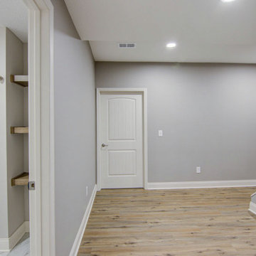Transitional Basement Finish Liberty, MO