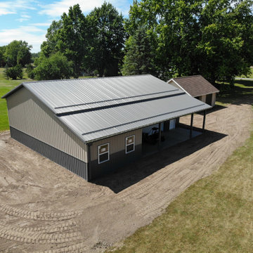 Sleek Backyard Pole Barn in Clarence Center