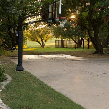 Carrie L's Pro Dunk Gold Basketball System on a 60x40 in Wichita, KS