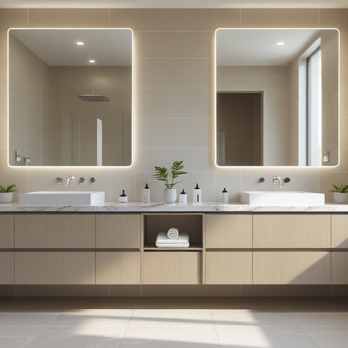 A modern bathroom