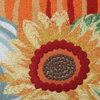 Pumpkin Patch Embroidered Decorative Harvest Pillow Multicolored