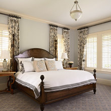 shutters with curtains